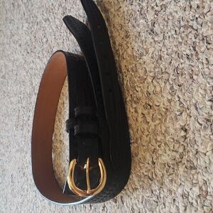 Full Grain Leather Basket Weave Dutyman Belt Size 38, NWOT